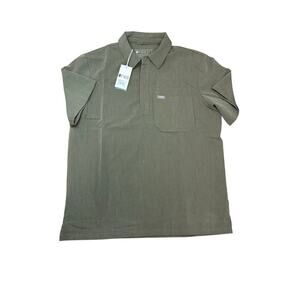 NWT Figs Classic Lima Cargo Scrub Top HEATHERED OLIVE Size Medium